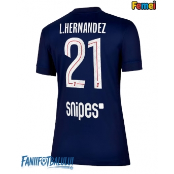 Paris Saint-Germain Lucas Hernandez #21 Tricou Fotbal Replică 2025-26 Femei Acasa